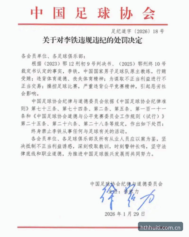 足坛禁足风暴背后的治理逻辑：第三批名单深度分析与行业警示全面解读